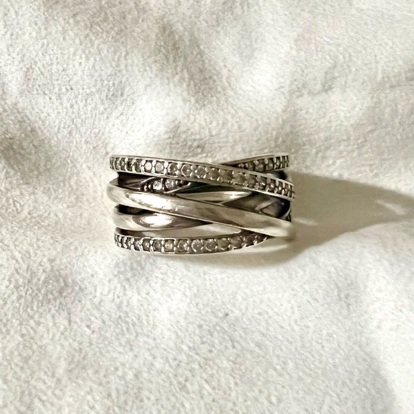 Authentic Pandora Silver Ring 54 (Size 7) - Picture 1 of 3